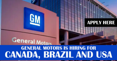 General Motors Is Hiring For Canada, Brazil and USA