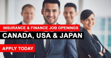 Insurance and Finance Job Openings