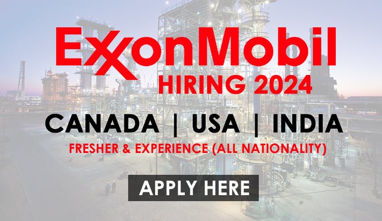 ExxonMobil Hiring 2024