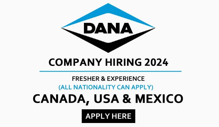 DANA Company Jobs 2024
