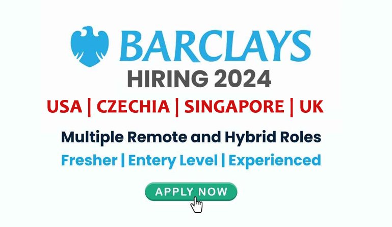 Barclays Jobs 2024