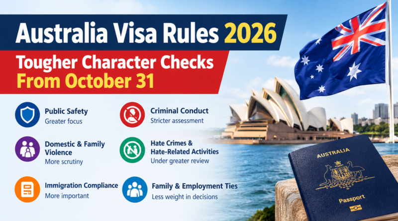 Australia visa rules 2026